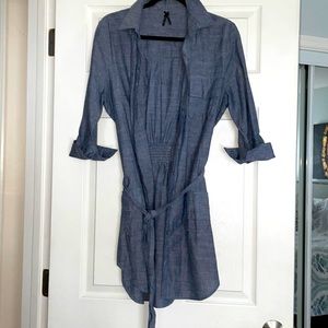 Lapis chambray denim dress